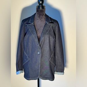 WHBM Jean Blazer Size 16.  Like new.